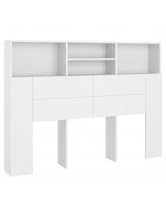 Testiera con Scomparti Bianca 140x19x103,5 cm 2