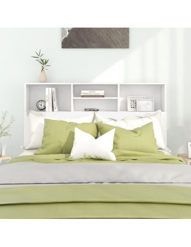 Testiera con Scomparti Bianca 140x19x103,5 cm