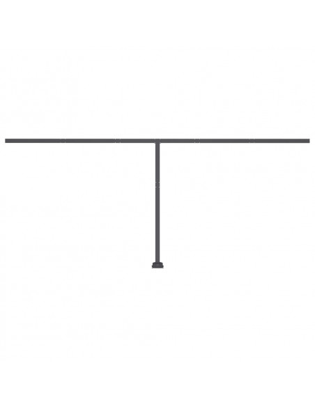Tenda da Sole Retrattile Manuale con LED 500x300 cm Antracite