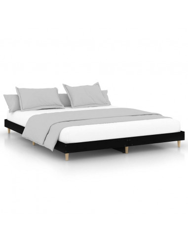 Giroletto Nero 120x200 cm in Legno Multistrato