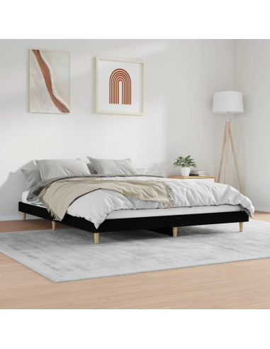 Giroletto Nero 120x200 cm in Legno Multistrato