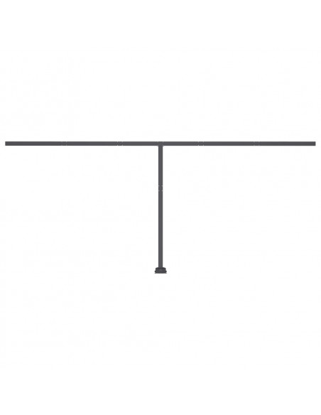 Tenda da Sole Retrattile Manuale con LED 600x350 cm Crema