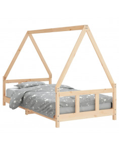 Giroletto per Bambini 90x190 cm in Legno Massello di Pino 2
