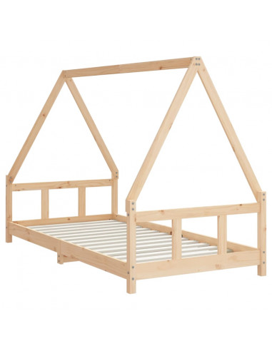 Giroletto per Bambini 90x190 cm in Legno Massello di Pino