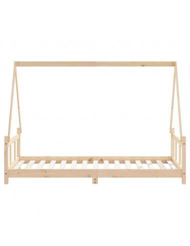 Giroletto per Bambini 90x190 cm in Legno Massello di Pino