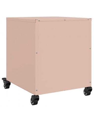 Comodini 2 pz Rosa 36x39x43,5 cm in Acciaio