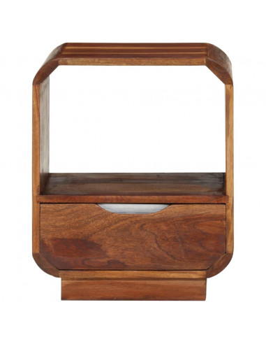 Comodino con Cassetto in Legno Massello di Sheesham 40x30x50 cm