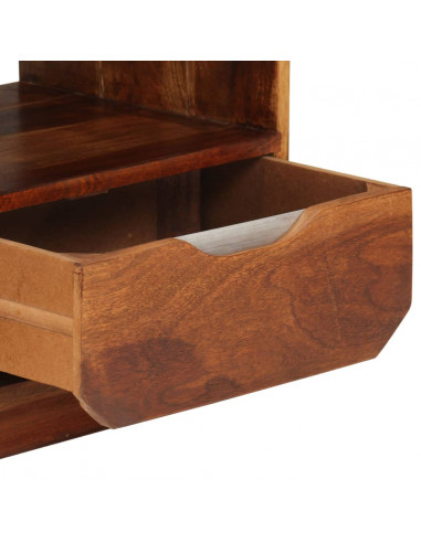 Comodino con Cassetto in Legno Massello di Sheesham 40x30x50 cm
