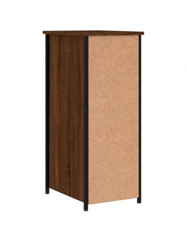 Comodino Rovere Marrone 32x42x80 cm in Legno Multistrato