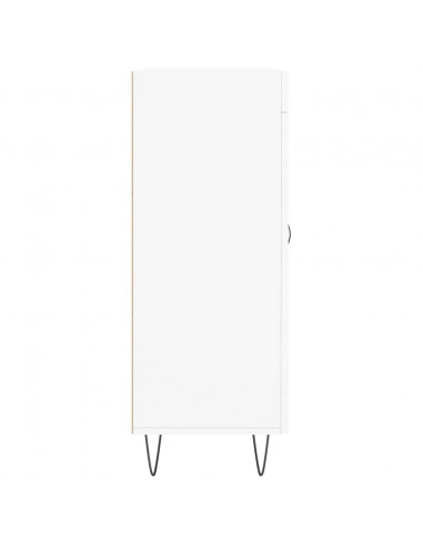 Credenza Bianca 69,5x34x90 cm in Legno Multistrato