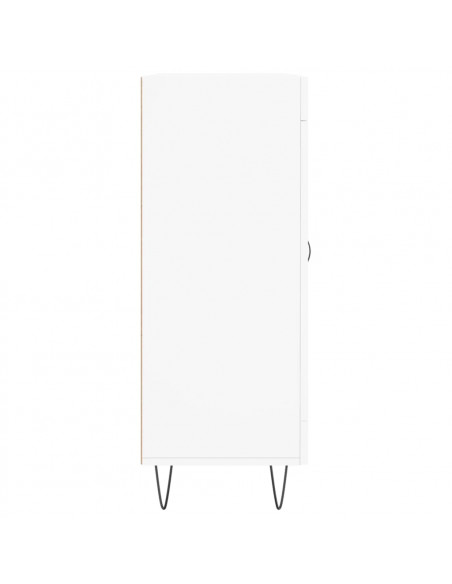 Credenza Bianca 69,5x34x90 cm in Legno Multistrato