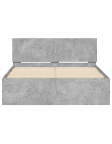 Giroletto con Testiera Grigio Cemento 120x200 cm