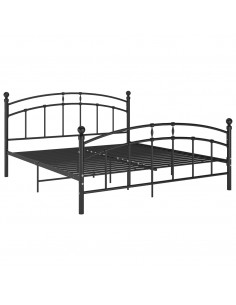 Giroletto Nero in Metallo 160x200 cm 2