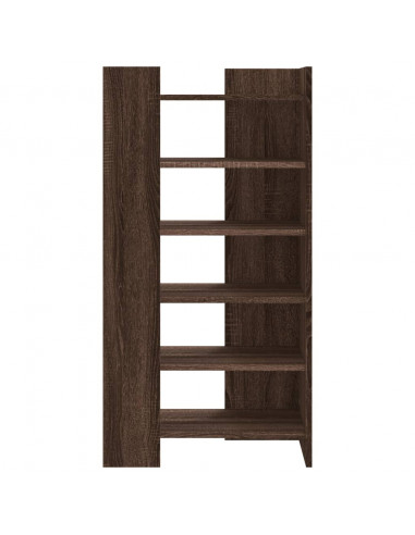 Scarpiera Rovere Marrone 52x37,5x100 cm in Legno Multistrato
