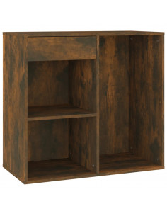 Armadietto Cosmetici Rovere Fumo 80x40x75cm Legno Multistrato 2