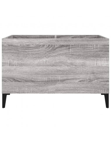 Mobile Porta Dischi Grigio Sonoma 74,5x38x48 Legno Multistrato