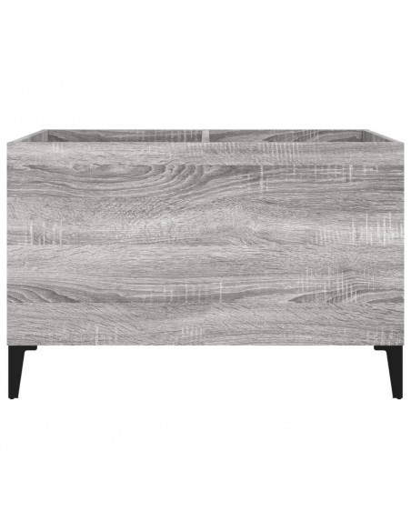 Mobile Porta Dischi Grigio Sonoma 74,5x38x48 Legno Multistrato