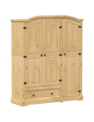 Armadio Corona 151,5x52x186 cm in Legno Massello di Pino