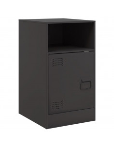 Comodini 2 pz Neri 34,5x39x62 cm in Acciaio 2