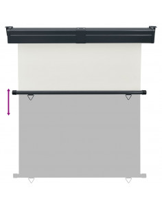 Tenda Laterale per Terrazzo 160x250 cm Crema