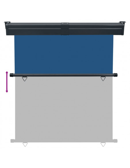 Tenda Laterale per Terrazzo 170x250 cm Blu
