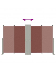 Tenda Laterale Retrattile Marrone 140x1200 cm