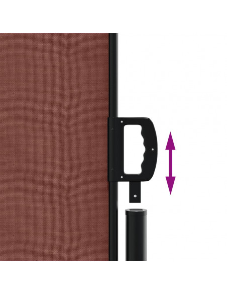 Tenda Laterale Retrattile Marrone 140x1200 cm