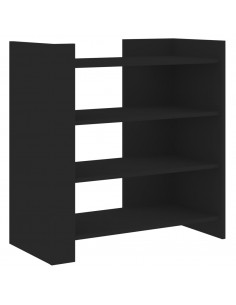 Credenza Nera 73,5x35x75 cm in Legno Multistrato 2