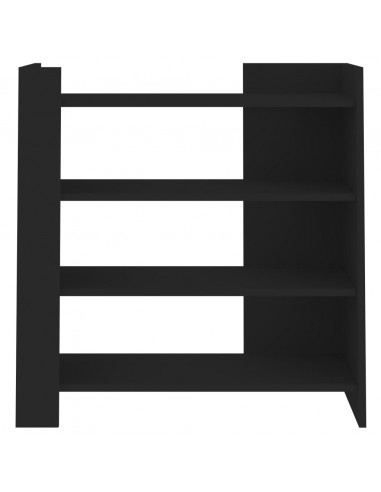 Credenza Nera 73,5x35x75 cm in Legno Multistrato