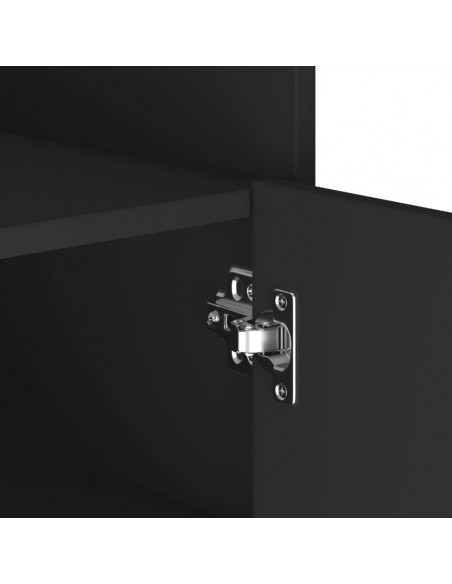 Credenza Nera 45x35x75 cm in Legno Multistrato