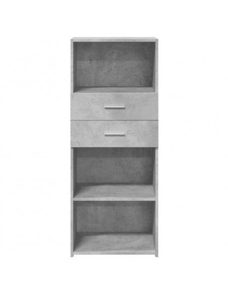Credenza Grigio Cemento 50x42,5x124 cm in Legno Multistrato