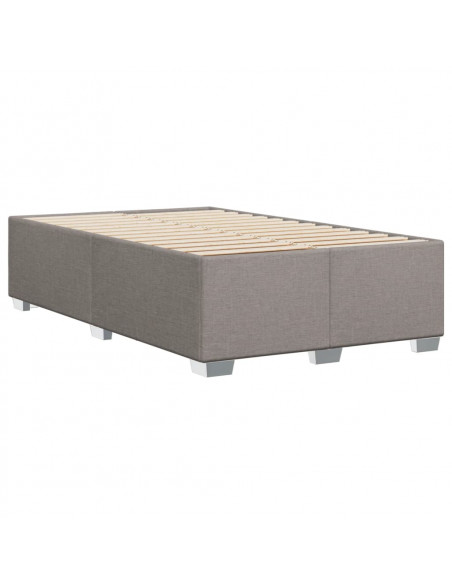 Giroletto a Molle con Materasso Tortora 120x200 cm in Tessuto