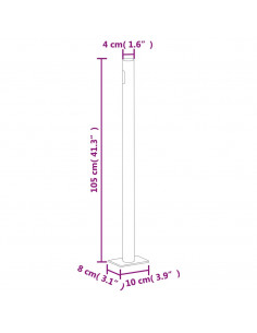 Tenda Laterale Retrattile per Patio 170x300 cm Crema