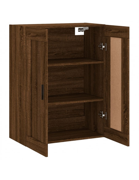 Mobile a Parete Rovere Marrone 69,5x34x90 cm Legno Multistrato