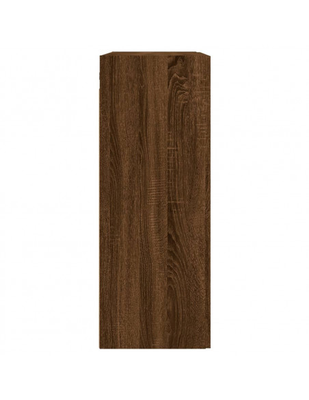 Mobile a Parete Rovere Marrone 69,5x34x90 cm Legno Multistrato