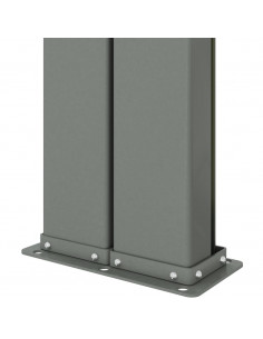 Tenda Laterale Retrattile Rossa 140x1000 cm