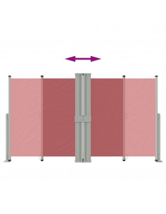 Tenda Laterale Retrattile Rossa 140x1200 cm