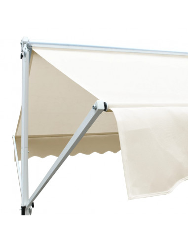 Tenda Parasole con Piedistallo 500x300 cm Crema