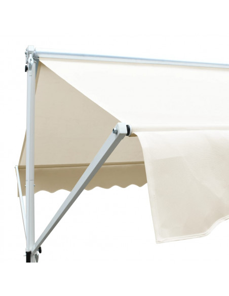 Tenda Parasole con Piedistallo 500x300 cm Crema