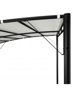 Tenda Parasole da Giardino 3x3x2,55 m Crema