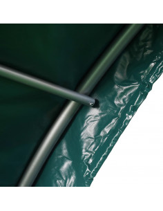 Tenda per Bestiame in PVC 3,7x3,7 m Verde