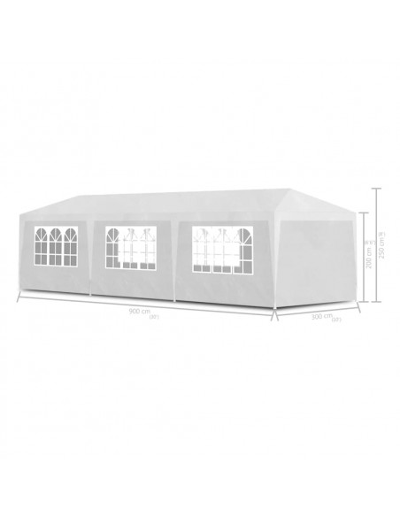 Tenda per Feste 3x9 m Bianca