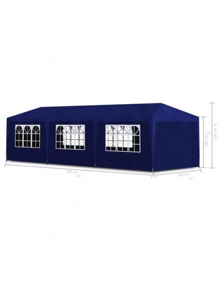Tenda per Feste 3x9 m Blu