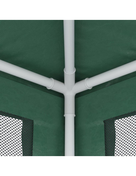 Tenda per Feste 4 Pareti Laterali in Rete Verde 2,5x2,5m HDPE