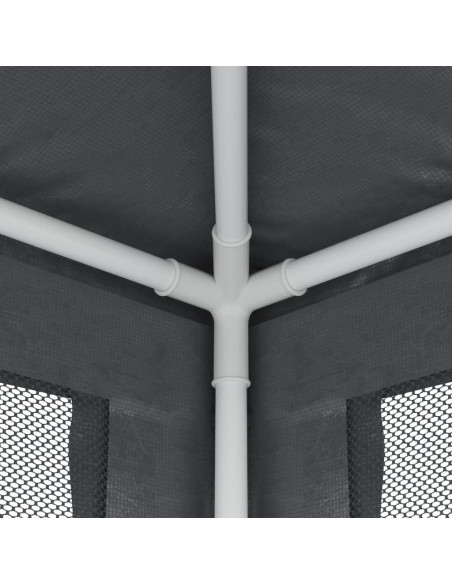 Tenda per Feste con 4 Pareti in Rete Antracite 2x2 m in HDPE
