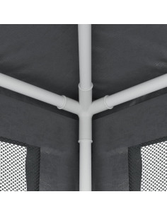 Tenda per Feste con 4 Pareti in Rete Antracite 3x3 m in HDPE