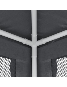 Tenda per Feste con 4 Pareti in Rete Antracite 3x4 m in HDPE