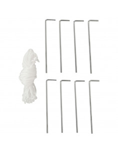 Tenda per Feste con 4 Pareti Laterali in Rete 3x3 m