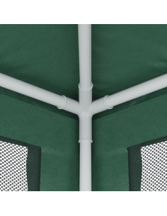 Tenda per Feste con 4 Pareti Laterali in Rete Verde 2x2 m HDPE