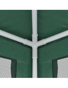 Tenda per Feste con 4 Pareti Laterali in Rete Verde 3x4 m HDPE